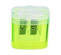 Pencil Sharpeners with Lid, Dual Holes Handheld Pencil Sharpener Manual for Standard and Sharpen Compact Cute Jumbo Pencils,