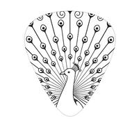 Pencil Sketch Beautiful Peacock Printed Guitar Picks Personalized Guitar Plectrums 12 Pcs For Acoustic Guitar Electric Guitar And Bass Bulk Guitar Pick One Size