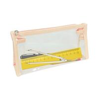 Pencil Storage Bag - Pencil Case Large Storage | Canvas Zip Bag, Travel Cute Clear Bag Large Organiser for Pencil | Large Pencil Organiser for Grundsch, Pink, see description, See description