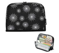 Pencil Storage Bags White Spiderweb Black Halloween Big Pencil Pouch Zipper Pencils Case Cute Pen Pouch Girls Colorful Stationery Kids Organizer School Supply