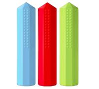Pencil Top Chewies for Sensory - Chewable Colored Silicone Sensory Toys, 3Pcss Chewable Pencil Toppers, Pencil Fidgets for Party Favors, Sensory Pencil Chew Topper for Boys and Girls