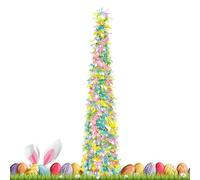 Pencil Tree,5ft Pencil Shape Colorful Sequins Plant | Pop Out Artificial Trees for Outdoors | for Indoor Outdoor Home Spring Holiday Winter Tabletop Centerpiece Fireplace Mantel Display