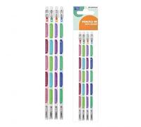Pencil with eraser HB Multiplication plate 4pcs