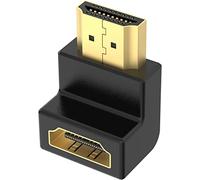 PENCILUPNOSE© 90/270 DEGREE RIGHT ANGLE HDMI CABLE ADAPTER With Gold Plated Connectors (90 degrees)