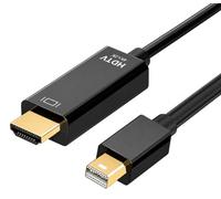 PENCILUPNOSE Mini DisplayPort to HDMI Cable, 1.8m 4k@30Hz Thunderbolt 3 | Thunderbolt 3 Compatible for MacBook Air to 2017, MacBook Pro to 2015,Mac Mini to 2014, Surface pro1-4