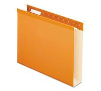 Pendaflex 04152X2 ORA Extra Capacity Reinforced Hanging Folders Orange, 2"