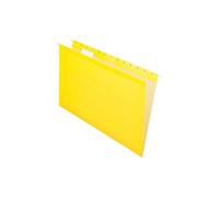 Pendaflex 04153 1/5 YEL Reinforced Hanging Folders, Legal Size, Yellow, 1/5 Cut, 25/BX (4153 1/5 YEL)