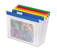 Pendaflex 55708 Poly Hanging File Folders, 1/5 Tab, Letter, Assorted Colors (Box of 25)