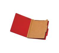 Pendaflex® Classification Folders, Standard, 1 Divider, Embedded Fasteners, 2/5 Cut Tab, Bright Red, Letter, 10/BX (23731)