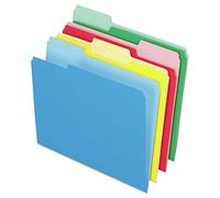 Pendaflex Colored File Folders, 1/3 Cut Top Tab, Letter, Assorted Colors, 24/Pack