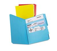 Pendaflex Divide It Up File Folders, Letter Size, Assorted Colors, 12/Pack (10773)