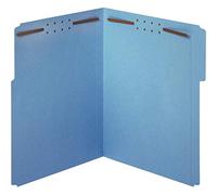 Pendaflex Fastener Folders, 2 Fasteners, Letter Size, Blue, 1/3 Cut Tabs in Left, Right, Center Positions, 50 per Box (22040GW)