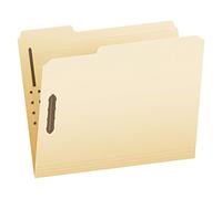 Pendaflex Fastener Folders, 2 Fasteners, Letter Size, Manila, 1/3 Cut Tabs, in Left, Right, Center Positions, 50 Per Box (FM213)