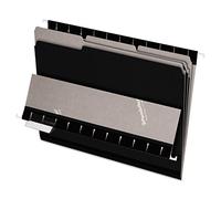 Pendaflex Interior File Folders, 1/3 Cut, Top Tab, Letter Size, Black 100 per Box (4210 1/3 BLA)