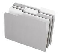 Pendaflex PFX435013GRA Gray Legal Size Interior File Folders - 100 Pieces