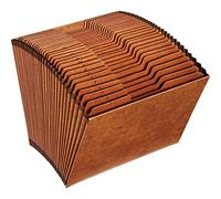 Pendaflex R217DHD Heavy-Duty Expanding Open Top File, 31 Pockets, 1/3 Tab, Letter, Brown