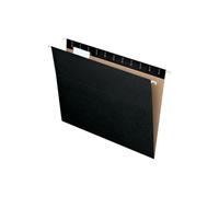 Pendaflex Recycled Hanging Folders, Letter Size, Black, 1/5 Cut, 25/BX (81605)