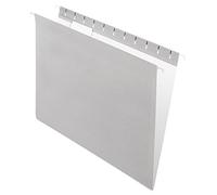 Pendaflex Recycled Hanging Folders, Letter Size, Gray, 1/5 Cut, 25/BX (81604)