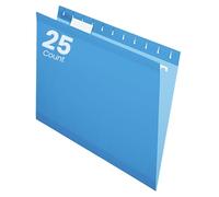 Pendaflex Reinforced Hanging File Folders, Letter Size, Blue, 1/5 Cut, 25/BX (4152 1/5 BLU)