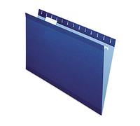 Pendaflex Reinforced Hanging Folders, Legal Size, Navy, 1/5 Cut, 25/BX (04153 1/5 NAV)