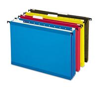 Pendaflex SureHook Reinforced Extra Capacity Hanging Pockets, Letter Size, Assorted Colors, 4/PK (09213)