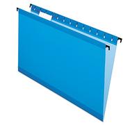 Pendaflex SureHook Reinforced Hanging Folders, Legal Size, Blue, 1/5 Cut, 20/BX (6153 1/5 BLU)