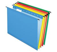 Pendaflex SureHook Reinforced Hanging Folders, Letter Size, Assorted Colors, 20 per Box (6152 1/5 ASST)