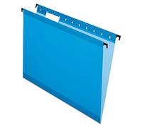 Pendaflex SureHook Reinforced Hanging Folders, Letter Size, Blue, 20 per Box (6152 1/5 BLU)