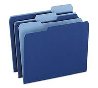 Pendaflex Two-Tone Color File Folders, Letter Size, 1/3 Cut, Navy, 100 per Box (152 1/3 NAV)