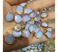 pendant 10pcs, Natural Stone Agates Pendants Water Drop Shape Exquisite Pendant for Jewelry Making DIY Necklace Accessories Size 14x22mm Genuine Gemstone Beads Jewellery-Making (Size : 5)