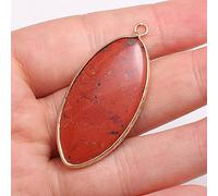pendant 2pcs, Natural Stone Agates Pendants Horse Eye Shape Exquisite Charm for Jewelry Making DIY Earring Necklace Bracelet Accessories Genuine Gemstone Beads Jewellery-Making (Size : Rainbow Stone