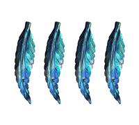 pendant 2pcs Pendant Decor Crafting Bracelet Necklace Shaped Feather-Shaped Elegant Exquisite Handmade Pendants for Keychain Ocean Bead Crafts Shell Charms Supplies Charm Decorative Vivid Jewellery-Ma