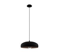 Pendant Ceiling Light Modern Colour Black & Copper Coloured Steel Bulb E27 1x60W