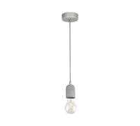 Pendant Ceiling Light Steel Rose Grey Concrete Shade Elegant Bulb E27 1x60W