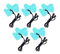 Pendant Chewy Teether, Skin Friendly Silicone Massage Gums Prevent Sucking Fingers Relieve Swelling Sensory Chew Necklace for Daily Use