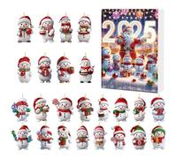 Pendant , Christmas 2D Pendant Countdown - 24 Days Festival Advent Party Accessories for Fireplace Backpack Car Window Bedroom Dorm Living Room Decoration