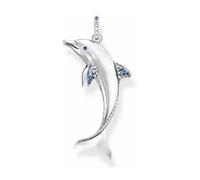 Pendant Dolphin with blue stones silver-colored- blue Pe932-644-1 - unisex - THOMAS SABO - Jewellery - Gray - ONE SIZE - Accessories ONE SIZE