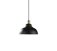 Pendant Fixture Iron Art Pot Cover, Ceiling Chandelier V-intage Farmhouse Aisle Lantern, E27 Lamp for Kitchen Island Warehouse Garage Large Dome Country Retro,Hanging Light(