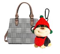 Pendant for Bag | Plush Bee and Dog Decoration for School Bag, Trendy Plush Toy for Adults Birthday Christmas Decorations Keyring Backpack, Se référer au descriptif, refer to the description, Refer to