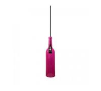 Pendant Holder E14 Glass Bottle Shaped Pink