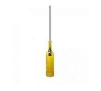 Pendant Holder E14 Glass Bottle Shaped Yellow