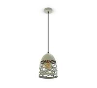 Pendant Holder E27 MESH Metal Grey Diam 200