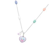 Pendant Jewelry with Heart Design and Detachable Charm Accent, Adjustable Copper Necklace for Commutes, Weekend Dates, Easy Outfit Matching Charm Accent Pendant Adjustable Chain Heart Jewelry Layered