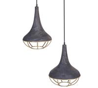 Pendant Lamp BAGMATI Mango Wood Black