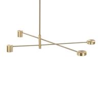 Beliani Pendant Lamp Bandon Metal Gold, Gold