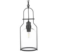 Beliani Pendant Lamp Bashilo Metal Black