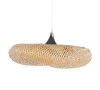 Beliani Pendant Lamp Boyne Bamboo Wood Light Brown, Brown