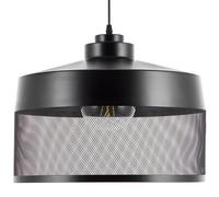 Beliani Pendant Lamp Cardener Metal Black, Black