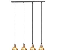 Beliani Pendant Lamp Castaly Metal Brass
