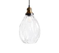 Beliani Pendant Lamp Coosa Glass Transparent, Clear